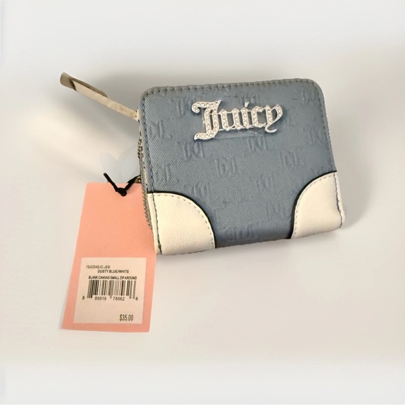 Juicy Couture Mini Wallet 💙 Rhinestone Logo | NWT - Picture 4 of 4